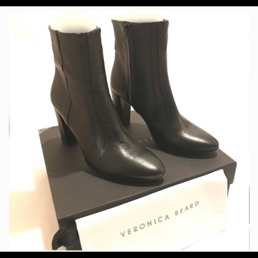 NWT Veronica beard Marla tumbled calf black boots